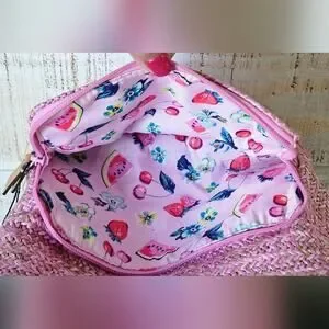 Vera Bradley | Bags | Vera Bradley Straw Backpack Pink 